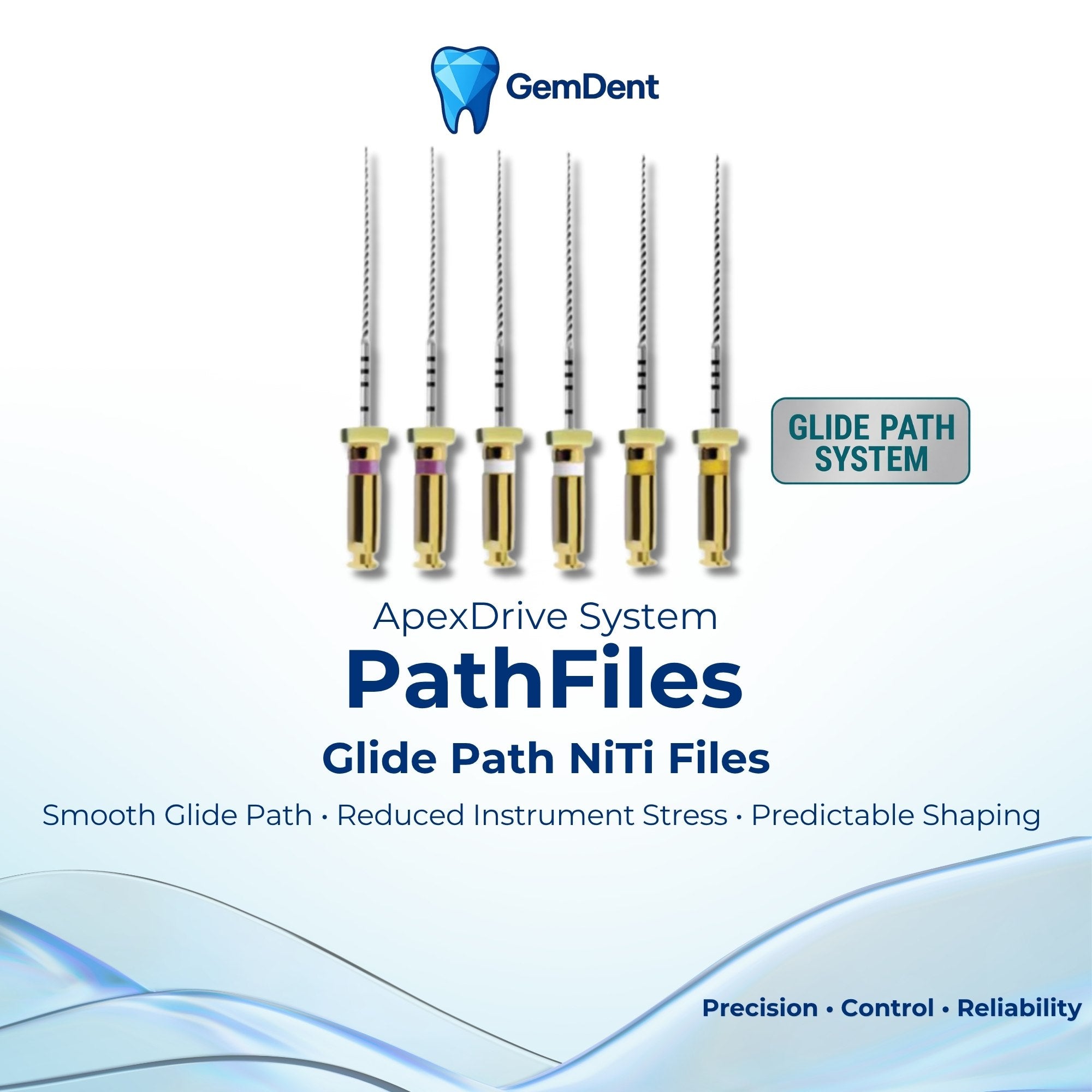 GemDent ApexDrive PathFiles NiTi glide path files endodontic preparation