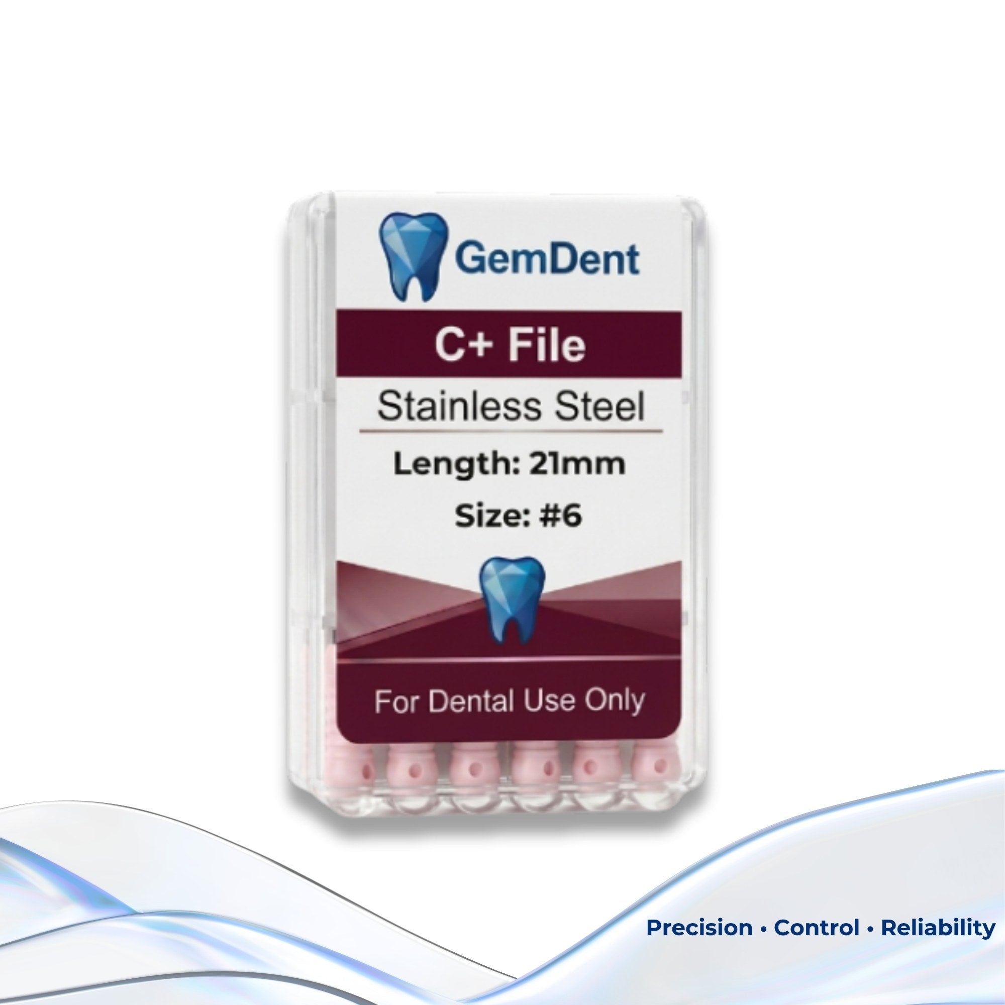 GemDent C Plus files stainless steel files package