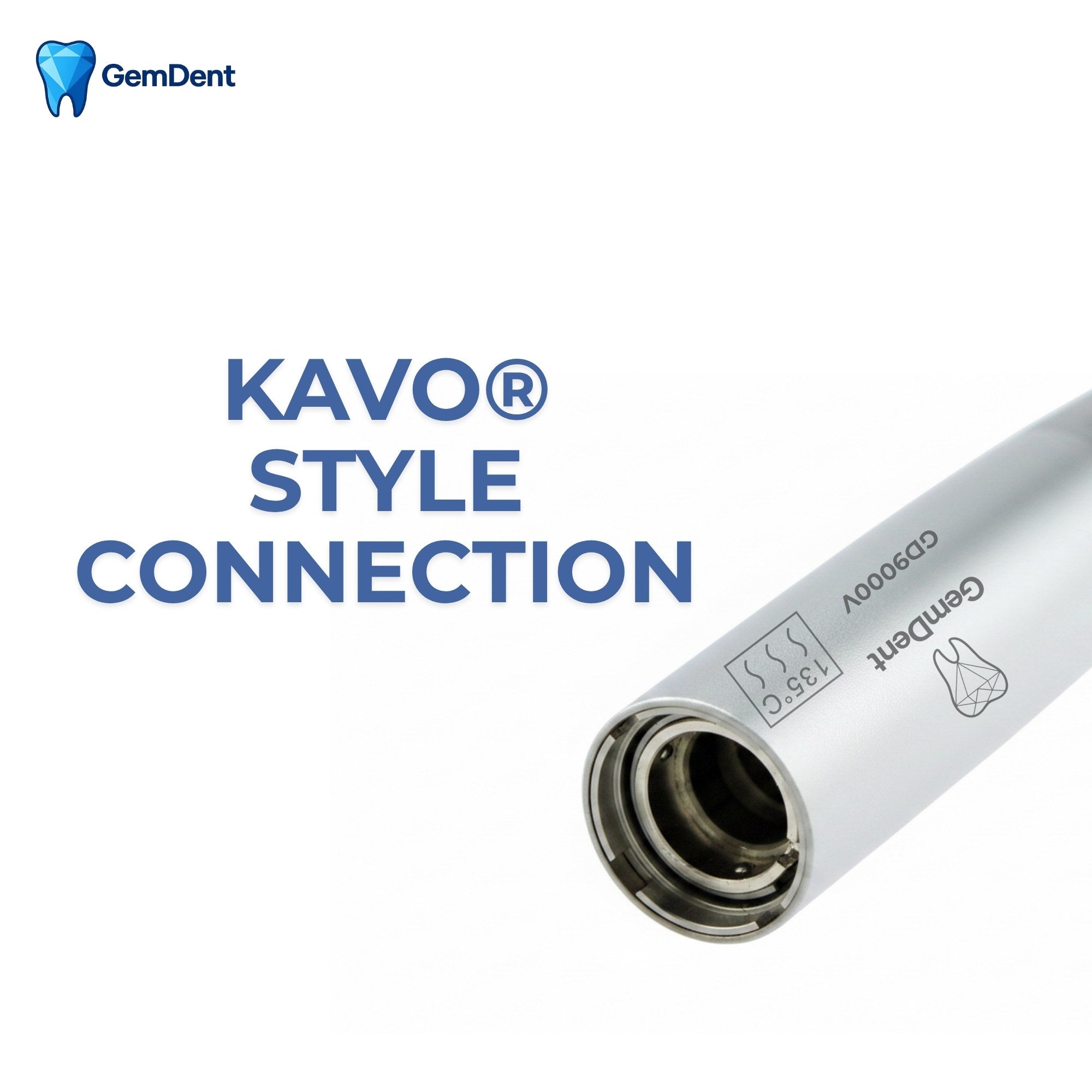 GemDent KaVo style multiflex connection dental handpiece interface compatibility close up coupler connection