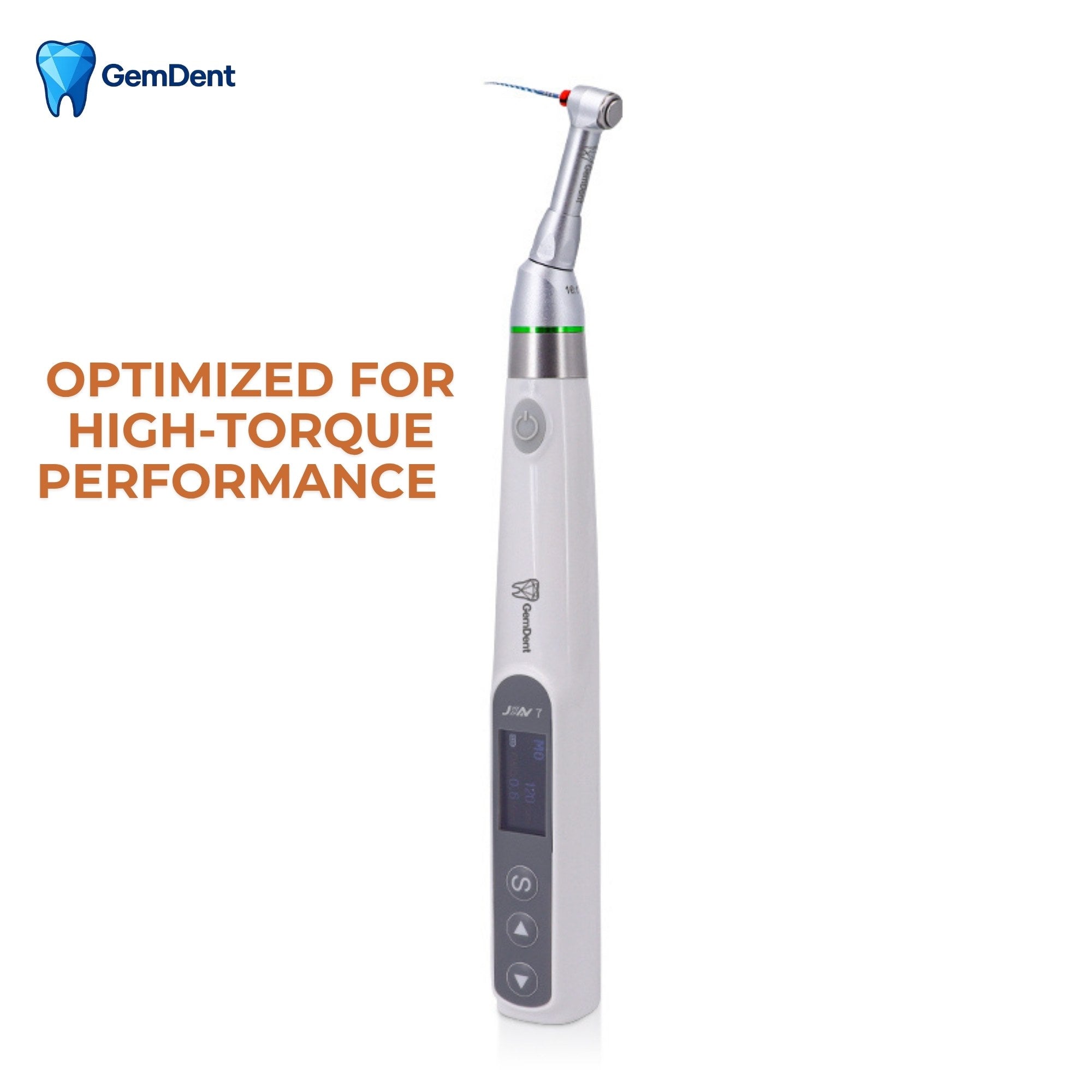 High torque endodontic motor handpiece for continuous rotation GemDent ApexDrive GDAD200