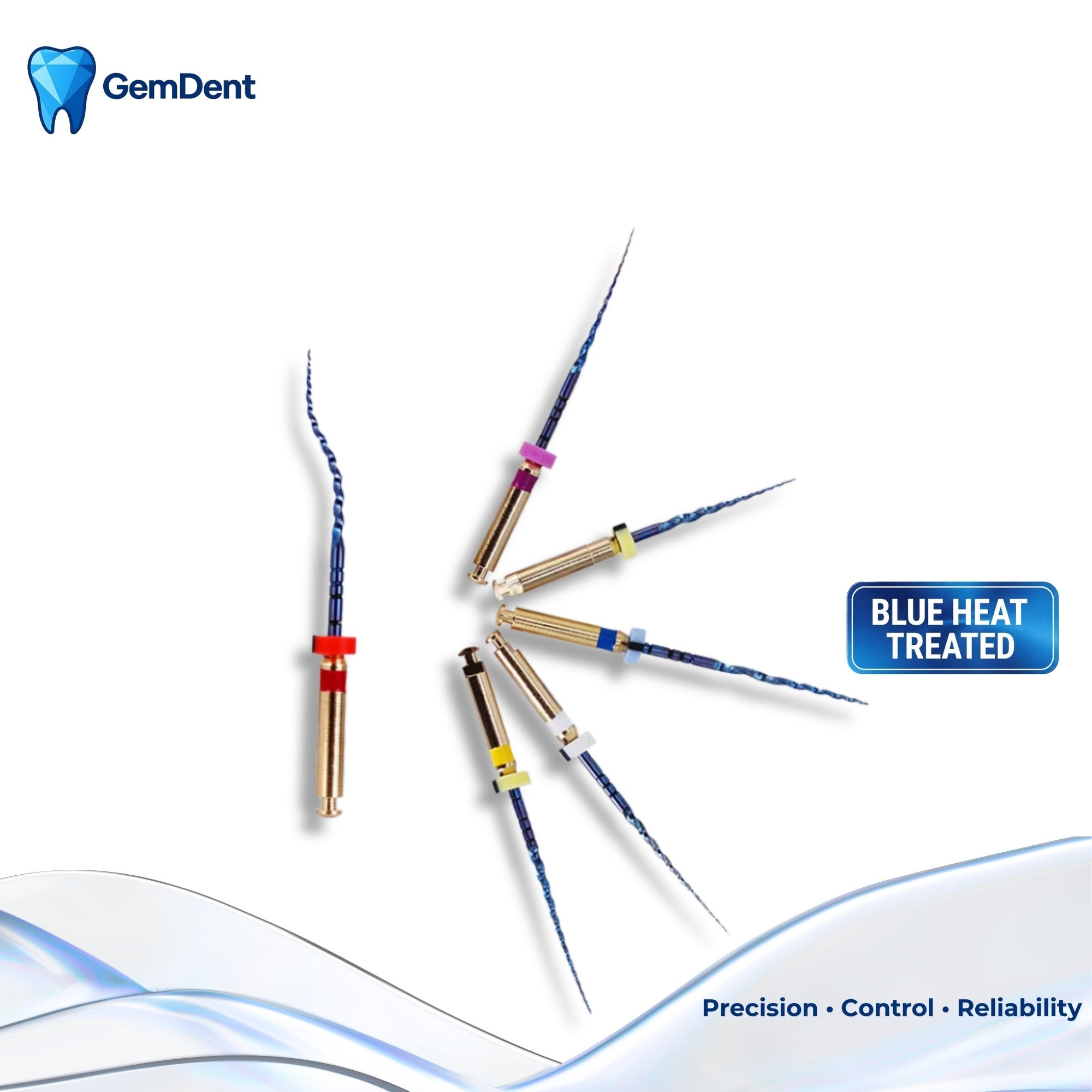 GemDent ApexDrive NiTi Blue rotary files heat treated flexible Endo files assorted