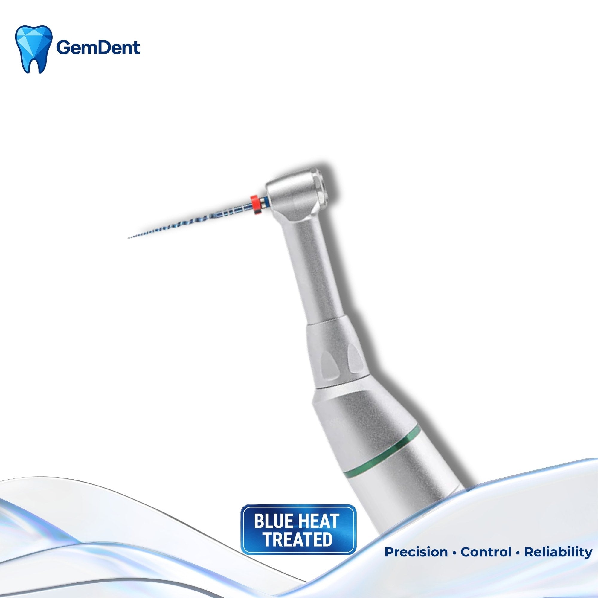 GemDent ApexDrive NiTi Blue rotary files heat treated endo motor attached