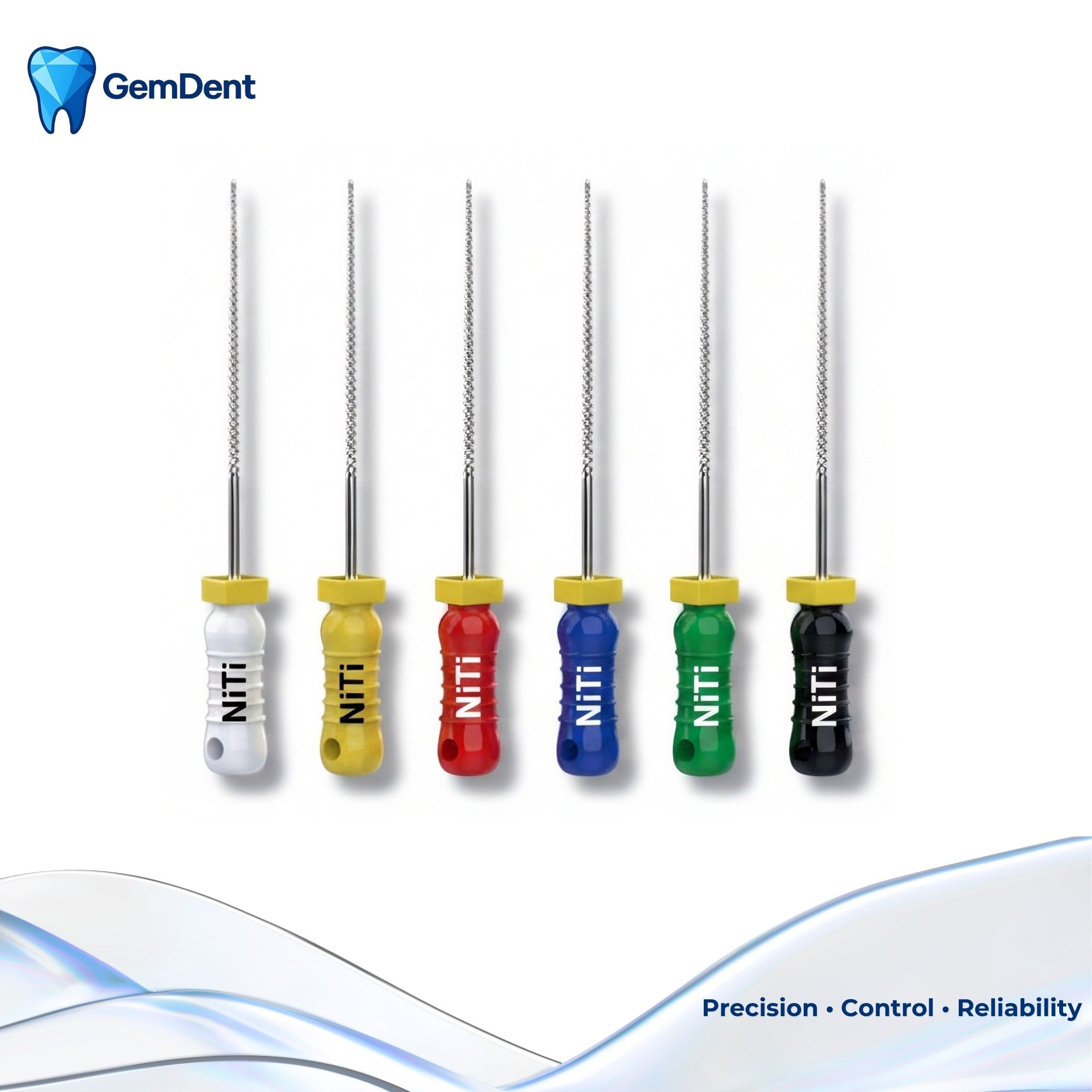 GemDent NiTi K files nickel titanium endo files Assorted