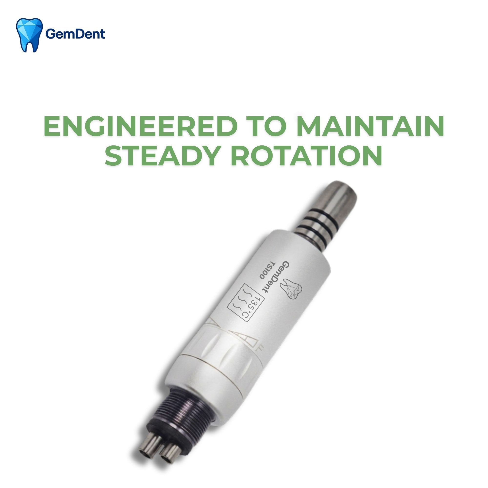 GemDent Torque TS100 low speed air motor designed for steady rotation and consistent torque performance