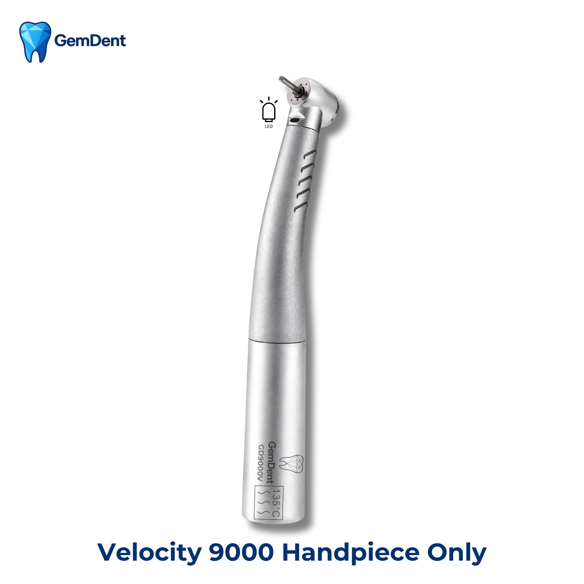GemDent Velocity 9000 LED High-Speed Dental Handpiece KaVo Compatible 4-Hole Handpiece Only