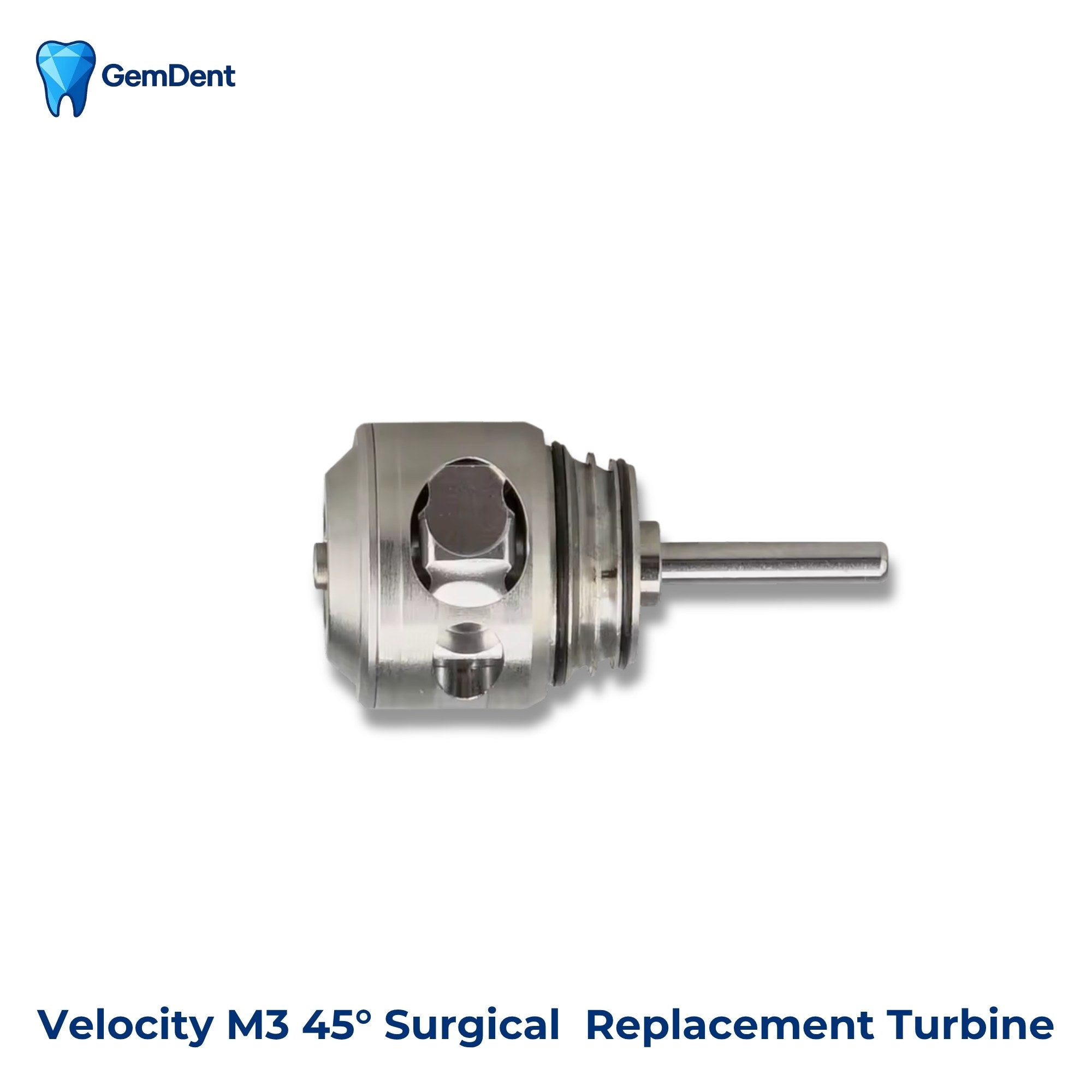 Replacement turbine cartridge for GemDent Velocity M3 45 degree surgical dental handpiece