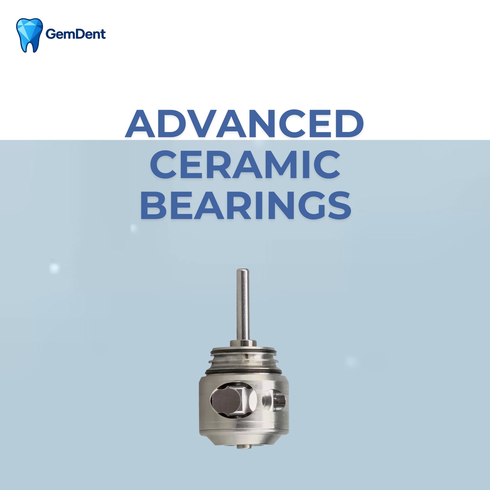 Advanced ceramic bearing turbine for GemDent Velocity M3 dental high speed handpiece