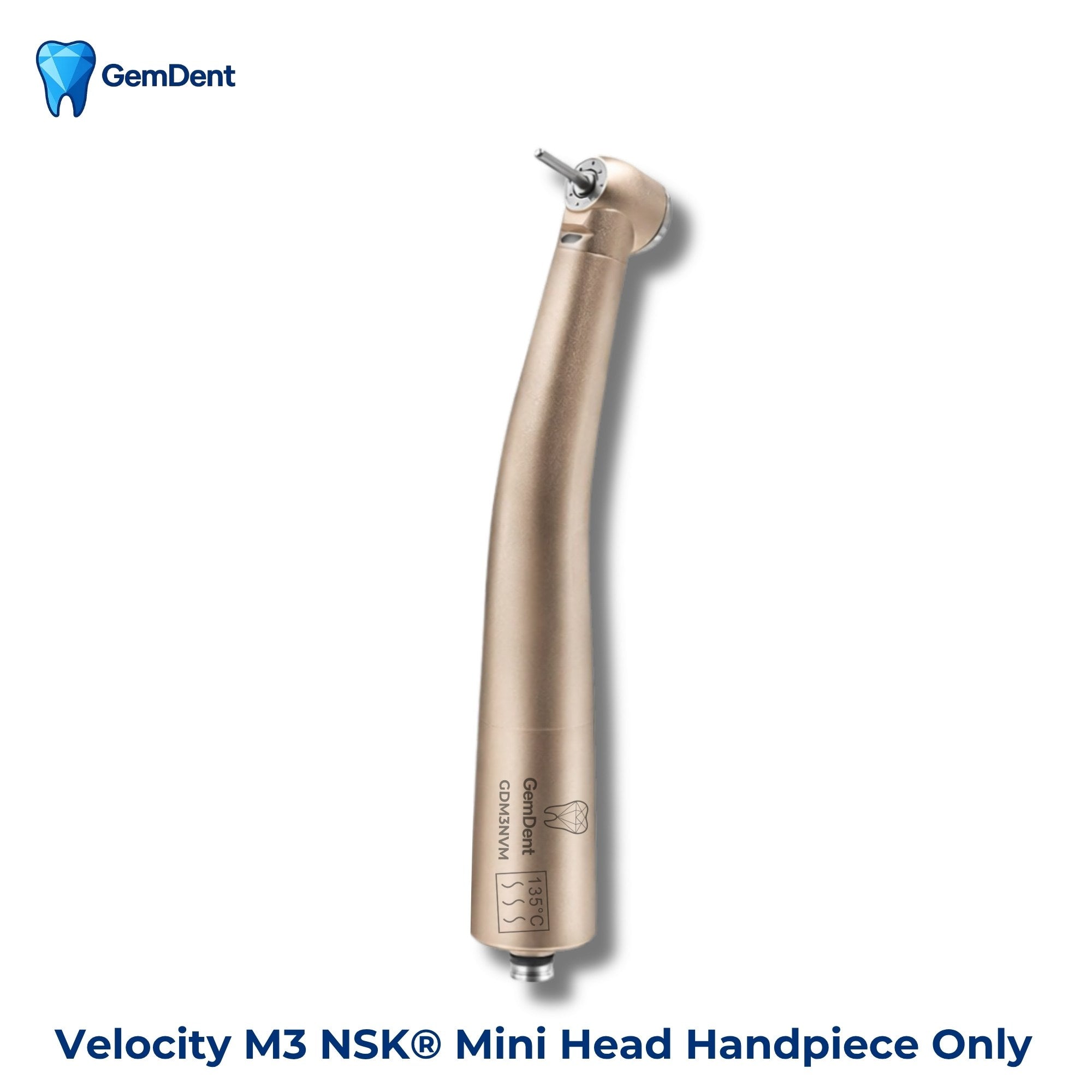 GemDent Velocity M3 NSK mini head high speed dental handpiece only compact LED